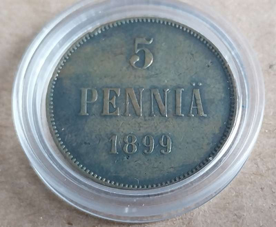 5 penniä 1899