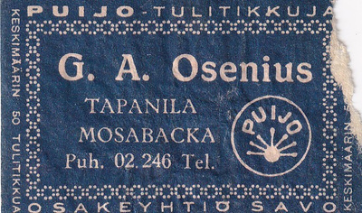Tapanila, Mosabacka, G. A. Osenius  b565