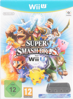 Super Smash Bros. For Wii U Adapter Bundle