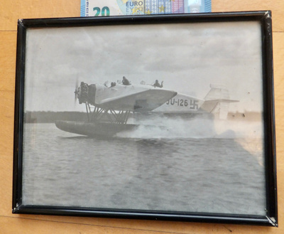 VANHA Valokuva Lentokone Vesitaso Ju-126 Junkers Ilmavoimat