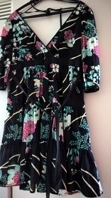 Oasis värikäs Silkkimekko / Tunika silkkiä - koko 36 ( M )
