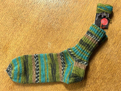 Koko 37/38 Step-langasta käsinkudotut villasukat
