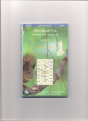 Peruskartta 1:25 000 Lentuankylä