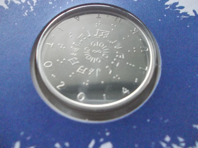 Suomi 2014 10 € Lukutaito HOPEA