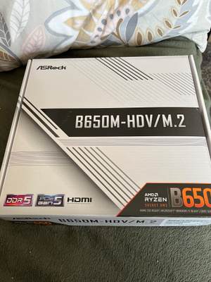 Asrock b650m-hdv/m.2 amd ryzen 5 9600x