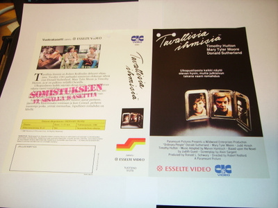 Vhs kansipaperi Fix - TAVALLISIA IHMISIÄ (Sis.postikulut)