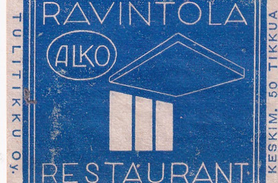 Ravintola ALKO Restaurant, Tulitikku Oy     6/5