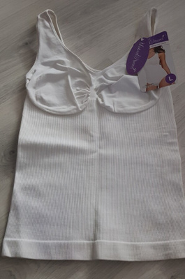 Body-Shaping Cami Tummy Tank valkoinen muotoileva Toppi  L