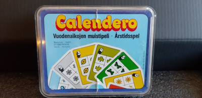 Calendero vuodenaikojen  vintage muistipeli/ korttipeli