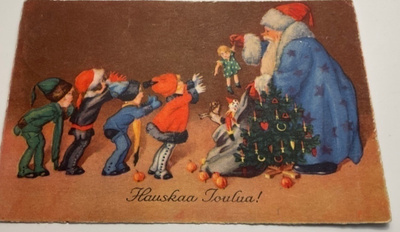 Postikortti Hauskaa joulua! 1925