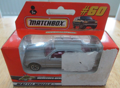 Mercedes-Benz 220 E-Class Silver 1997 Matchbox Orange 1:64