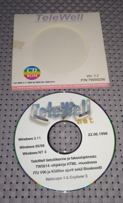 TELEWELL FAX/MODEM APPLICATION WIN 95 NT4 3.1 3.11