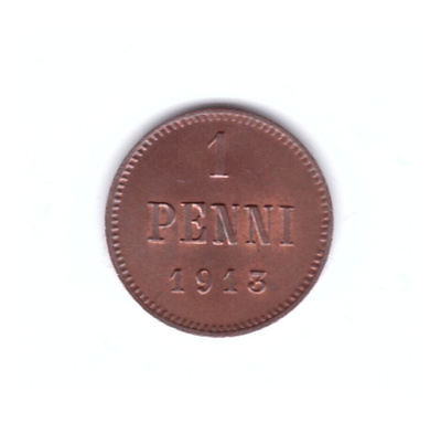 Suomi 1 Penni 1913 Leimakiiltoinen