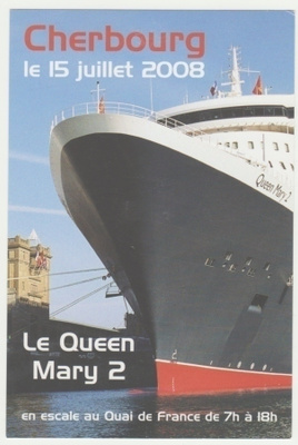 Laivakortti Queen Mary II vierailu Ranskassa