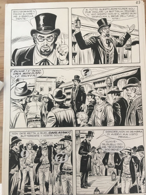 2 x Tex Willer ORIGINAALI SIVU Giacomo Danubio Tex 7/2013 #3