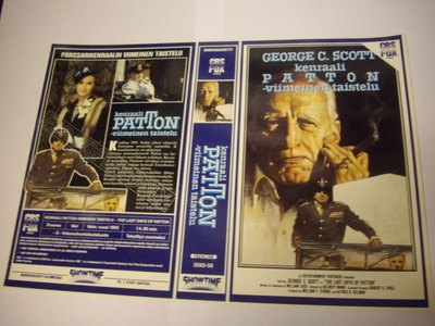 Vhs kansipaperi Fix - KENRAALI PATTON - VIIMEINEN TAISTELU