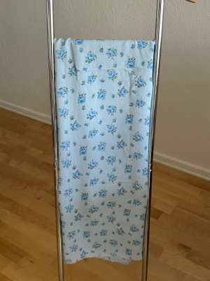 Sininen Vintage ruusukangas ( 83 x 250 cm )