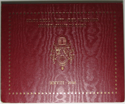 2008 VATIKAANI BU setti 1c- 2euro