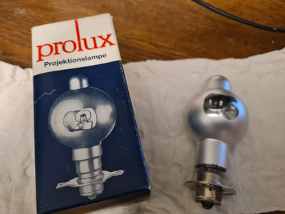 Projektorilamppu Prolux 8v 50w P15S
