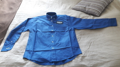 Kauluspaita, sininen, uusi, S/M, 2 kpl