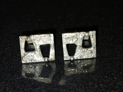 Vintage hopeaa Kalvosinnapit silver 60 luvulta