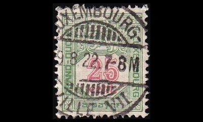 Luxemburg P-13A o Porto 25 C (12½) loisto (1922)