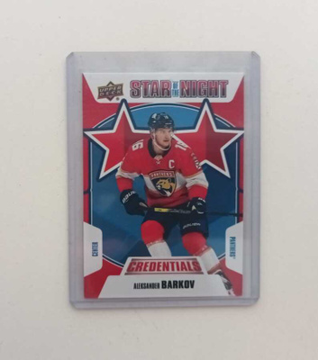 19-20 UD Credentials Aleksander Barkov Star of the Night 2nd