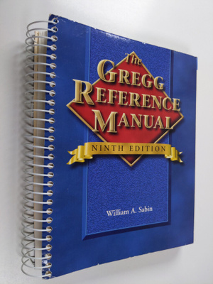 William A. Sabin : The Gregg Reference Manual