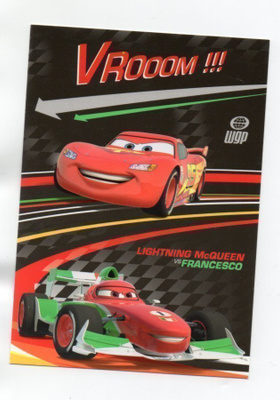 CARS °°VROOOM!!!°° -KORTTI /Disney
