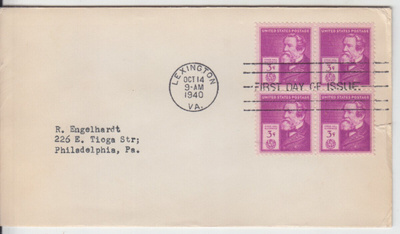 USA FDC 1940 famous inventors