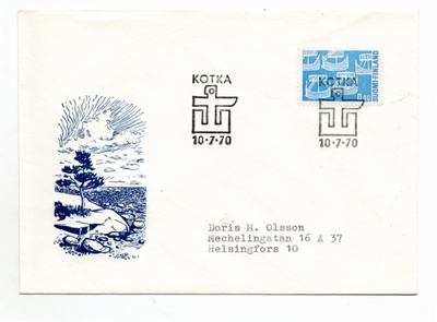 Kotka: Meripäivät (erikoisleima  10.7.1970)