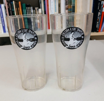 Oluttuopit 2kpl "Kalevan Kisat 1996, Tampereen Pyrintö 100v"