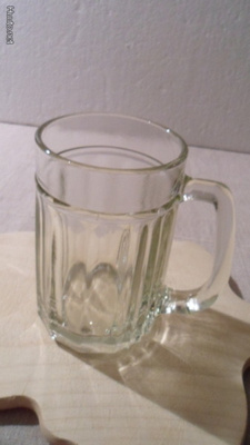 Vanha Olut-tuoppi kork.12cm/pohjassa R9