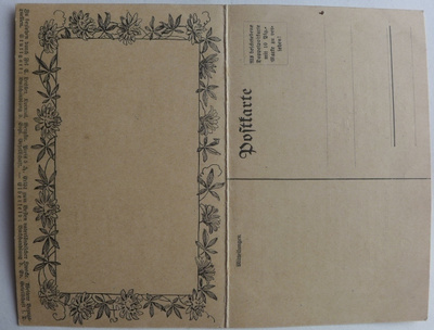 Postikortti vanha Saksa jossain 1910-1920 vuosilta