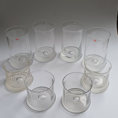 Kapteenin lasi juomalasit 8 kpl, Tapio Wirkkala, Iittala