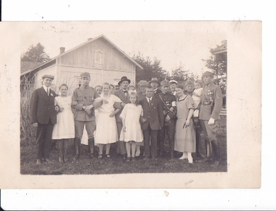 VANHA Valokuva Suojeluskunta Upeat Merkit Kuopio 1920-l