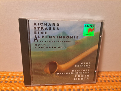Strauss:An Alpine Symphony/Horn concerto-Zubin Mehta CD