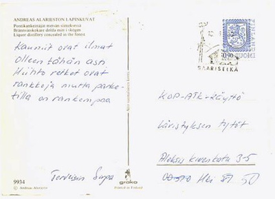Saariselkä matkailuleima 1985