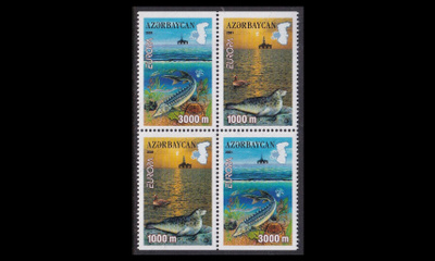 Azerbaidžan 494-5DD ** Europa vesi vihkoneliö 2001