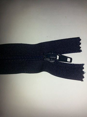 12cm tummansininen vetoketju