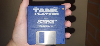 Tank Platoon (Microprose 1990) alkuperäinen amiga disk peli