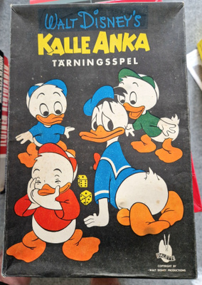 Kalle Anka vintage noppapeli Ruotsinkielinen Paletti 150