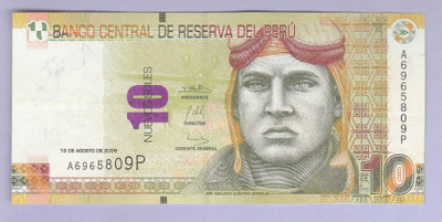 Peru 10 Nuevos Soles v.2009 P-182