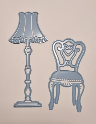 Marianne Design stanssit "JALKALAMPPU JA TUOLI"