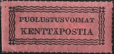 1941 KP 1 Painoerä II  musta/tiilenpun.  **  LaPe KP 1 II a