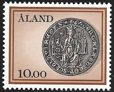 Åland 1984 Yleism Vanha sinetti 10,00 mk ** LaPe 006