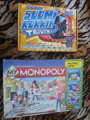 MYMONOPOLY JA SUOMIROKKIA TRIVIA PELIT