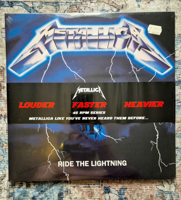 Metallica Ride the lightning lp - 2008 painos Eu Mint