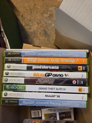 Kasa XBOX ja 360 pelejä