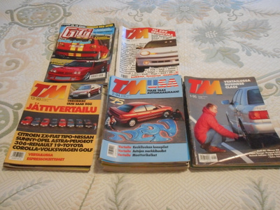 T M-lehtiä 28kpl1990 luvulta / GTI Magasine 2kpl 2000luvulta